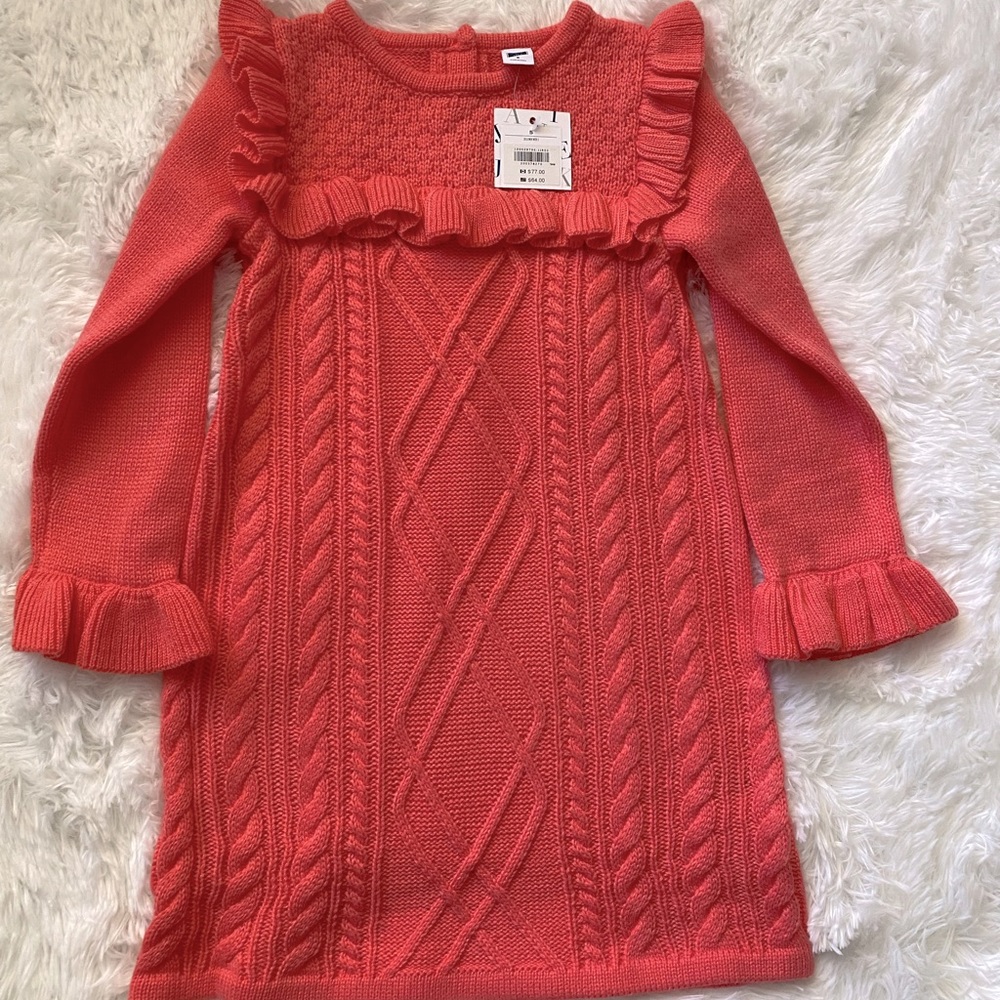 Janie and Jack Girls Size 5 sweater dress - NWT